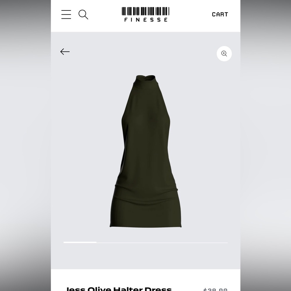 Olive green halter dress